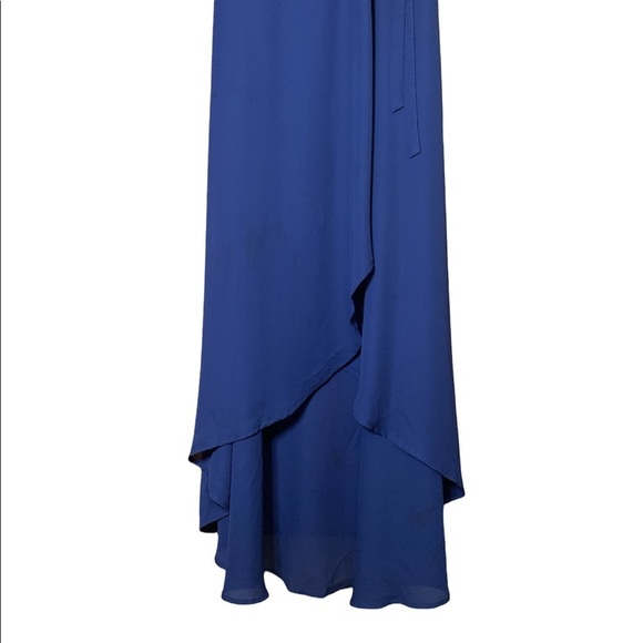 Show Me Your MuMu Sophia Wrap Dress in Navy - Picture 4 of 7